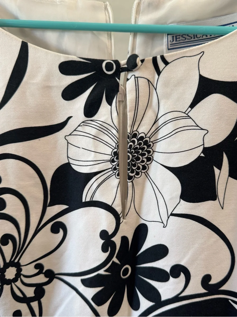Jessica Howard Sheath Dress Black and White Size 14 - Picture 2 of 3
